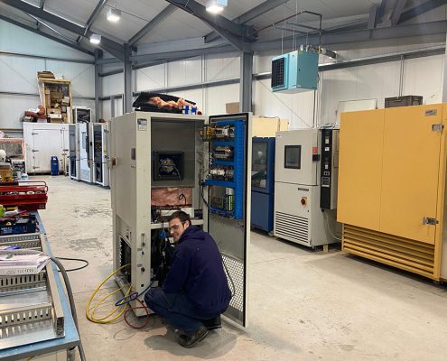 Working on an Environmental Chamber at JBEE